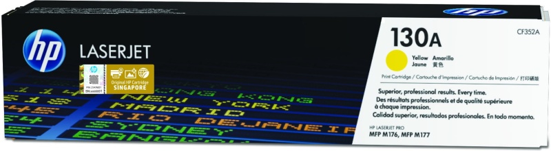 HP 130A (CF352A) Toner Cartridge, Yellow