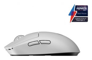 Logitech G PRO X Superlight 2 Wireless Gaming Mouse, RF Wireless, 44000 DPI, White