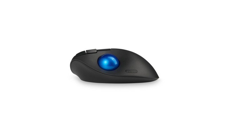 Kensington ProFit Ergo TB450 Trackball Wireless Mouse, RF Wireless + Bluetooth, 1600 DPI, Black/Blue