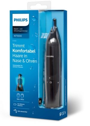 Philips 1000 Series NT1650/16 Nose and Ear Trimmer, Black