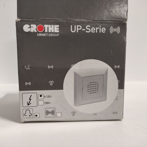 Ecost prekė po grąžinimo Grothe Gong Flush mounted gong 8-12 V White8-12 V