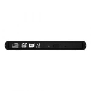 Verbatim 98938 External Slimline CD/DVD Writer External Optical Drive, USB-A, Black