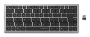 Kensington KB435 EQ Rechargeable Multi-Device Compact Keyboard RF+BT, US, Space Grey