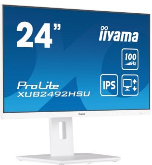 iiyama ProLite XUB2492HSU-W6 Monitor 24'' IPS FHD 1920x1080 0.4 ms 250 cd/m2 100 Hz, White (SPEC)
