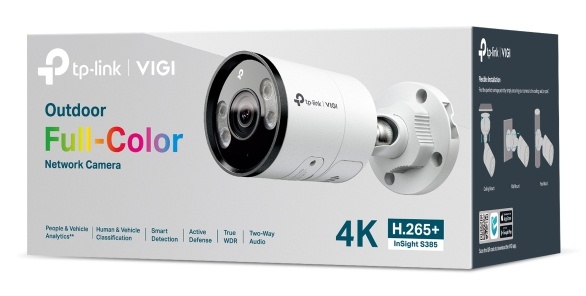 TP-Link InSight S385(4mm) VIGI 8MP Outdoor Full-Color Bullet Network Camera