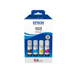 Epson 103 EcoTank (C13T00S64A) Ink Refill Bottles Multipack, CMYK