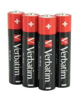 Verbatim 49500 Alkaline Batteries AAA LR03 (4 pcs/Pack)