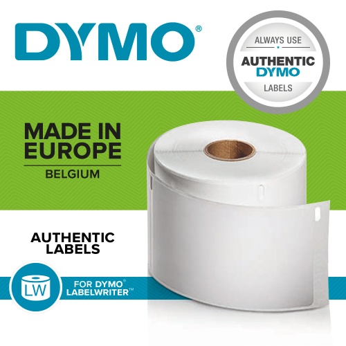 Dymo 99012 (S0722400) Labels 36 x 89mm, 2 rolls x 260 labels, White