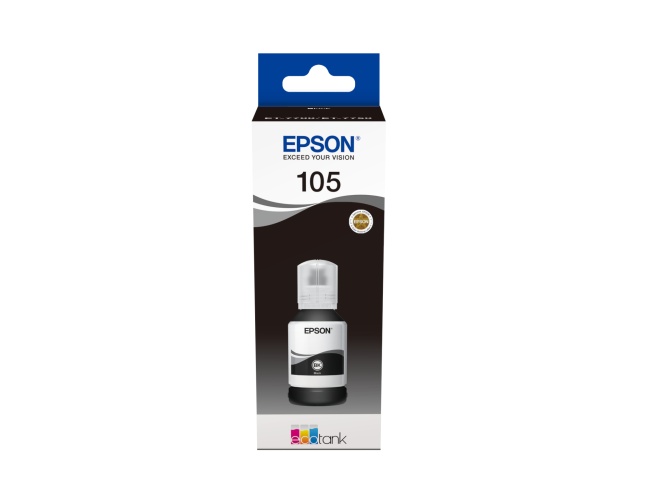 Epson 105 EcoTank (C13T00Q140) Ink Refill Bottle, Black