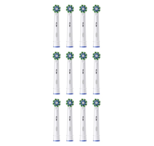 Oral-B Pro Cross Action x12 Toothbrush heads, White