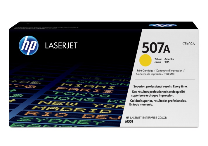 HP 507A (CE402A) Toner Cartridge, Yellow