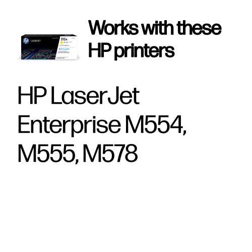 HP 212A (W2122A) Toner Cartridge, Yellow