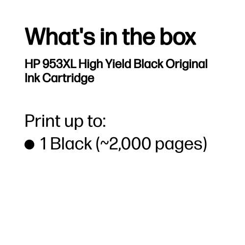 HP 953XL (L0S70AE) Ink Cartridge, Black