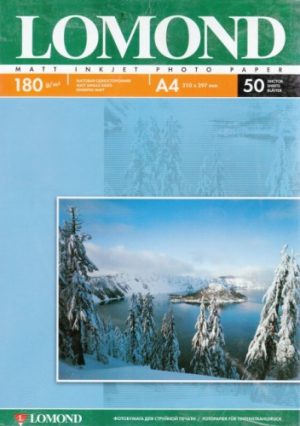Lomond Photo Inkjet Paper Matte 180 g/m2 A4, 50 sheets