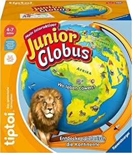 Ecost Customer Return Ravensburger tiptoi 00115 My Interactive Junior Globe Children's Toy from 4 Ye