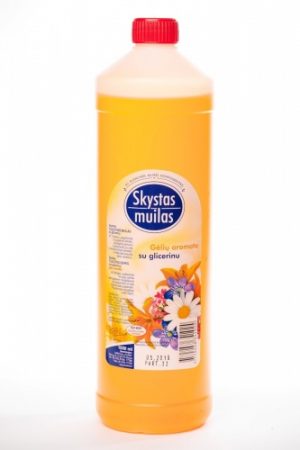 Soap, liquid, with glycerin, floral fragrance, 1l