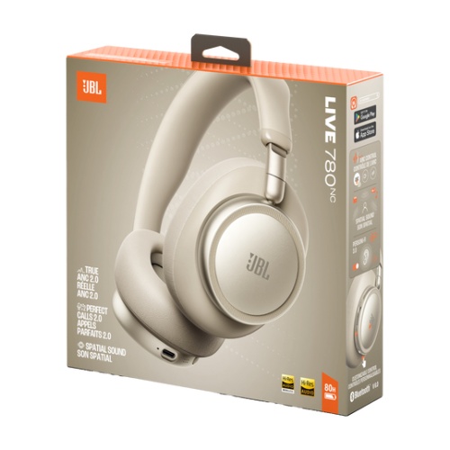 JBL Live 780NC Wireless Headphones, Bluetooth, Champagne