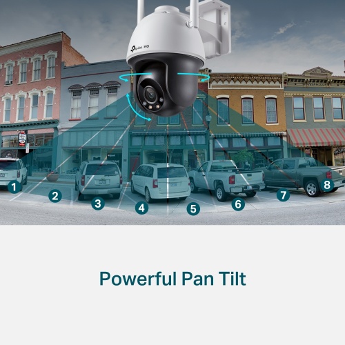 TP-Link VIGI C540-W VIGI 4MP Outdoor Full-Color Wi-Fi Pan Tilt Network Camera