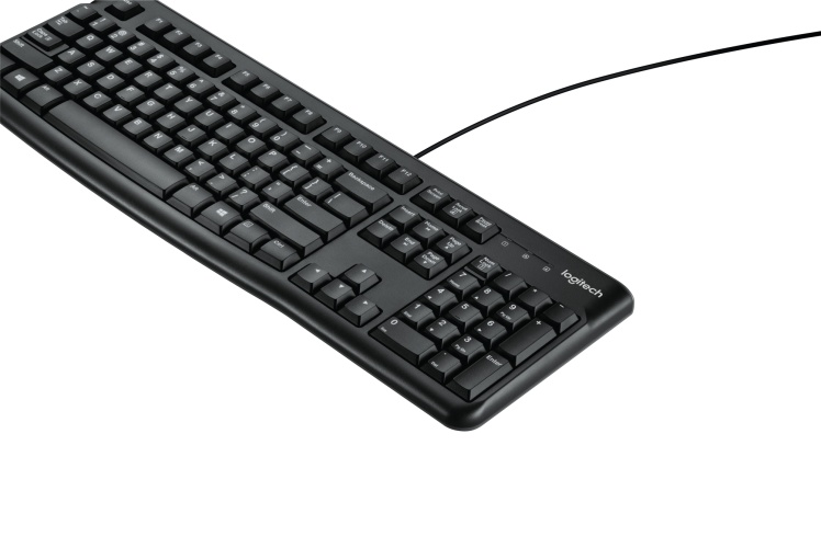Logitech K120 Wired Keyboard USB-A US Int, Black
