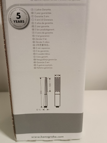Ecost customer return hansgrohe Rainfinity Rain Shower Head