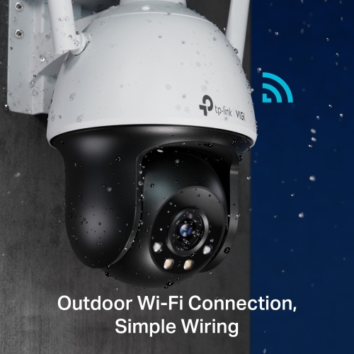 TP-Link VIGI C540-W VIGI 4MP Outdoor Full-Color Wi-Fi Pan Tilt Network Camera