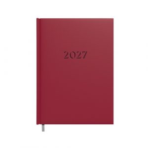 Planning notebook calendar 2027 A5 burgundy