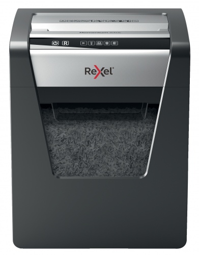 Rexel Momentum X415 Paper Shredder Cross shredding 4x40mm, P4, Grey/Black