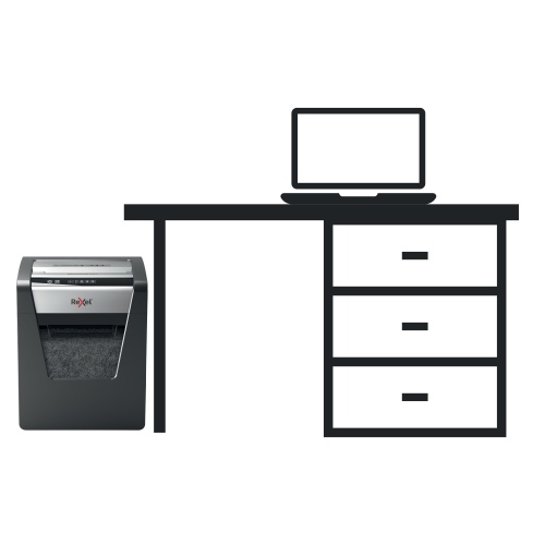 Rexel Momentum X415 Paper Shredder Cross shredding 4x40mm, P4, Grey/Black