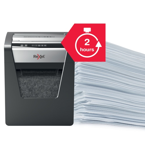 Rexel Momentum X415 Paper Shredder Cross shredding 4x40mm, P4, Grey/Black