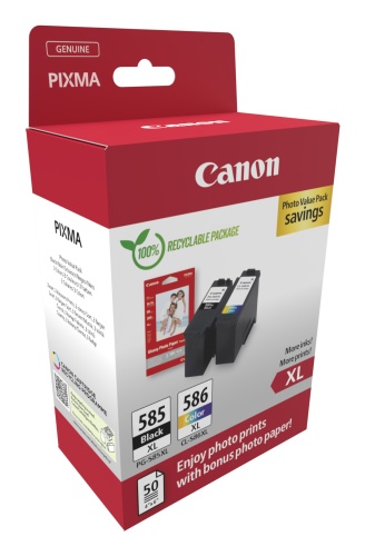 Canon PG-585XL/CL-586XL (6204C005) Photo value pack Ink Cartridge Multipack, BK/CMY