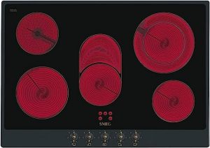Ecost customer return SMEG P875AO Ceramic Hob  Black/Anthracite