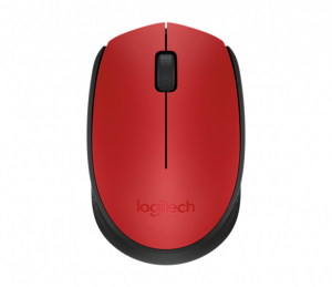 Logitech M171 Wireless Mouse RF Wireless, 1000 DPI, Red/Black