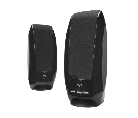 Logitech S150 USB Stereo Speakers, 1.2W, USB-A, Black