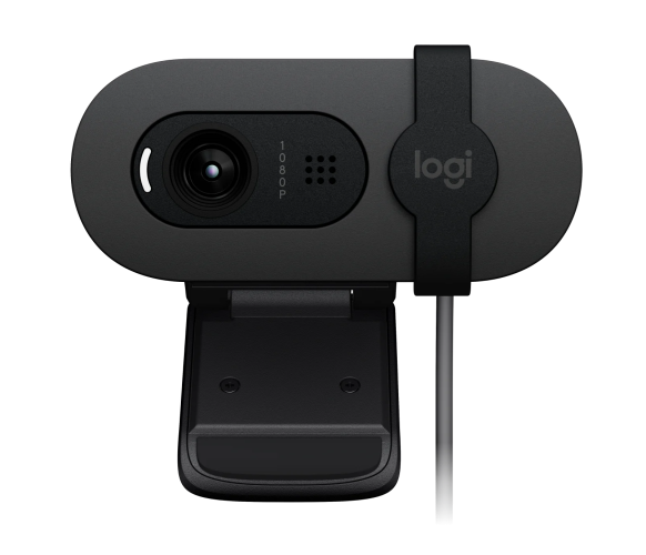 Logitech Brio 105 Business Webcam, 2 MP, FHD 1080p, USB-A, Black