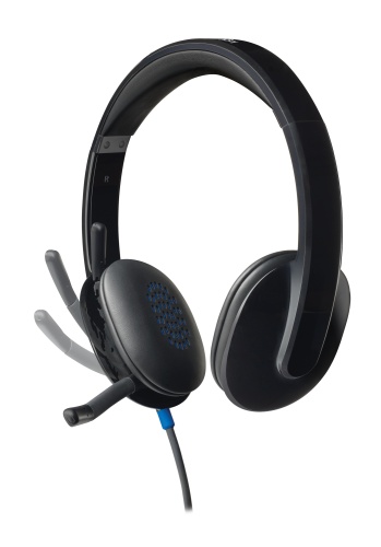 Logitech H540 Wired Headset, USB-A, Black