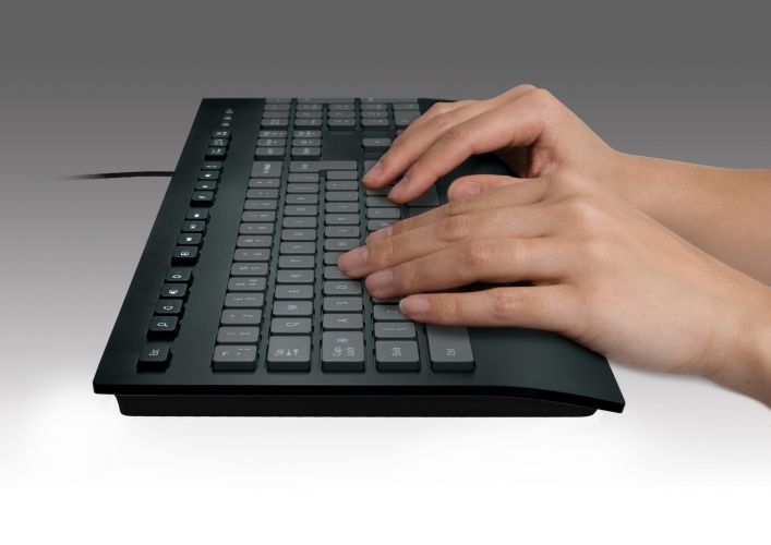 Logitech K280e Wired Keyboard, USB, US, Black