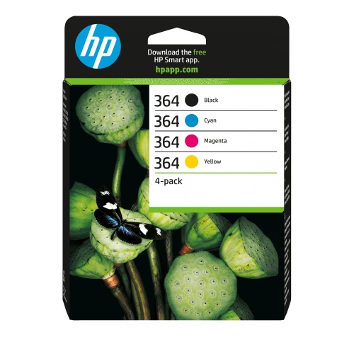 HP 364 4-Pack (N9J73AE) Ink Cartridge Multipack, C/M/Y/BK