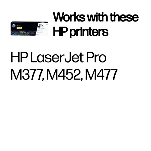 HP 410A (CF410A) Toner Cartridge, Black