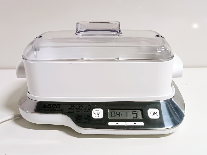 Ecost Customer Return SEB Yogurti?re 6 pots, 140 ml glass jars, 5 automatic programs, BPA -free,