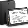 Ecost customer return ENEGON - 2 Packs de Batterie de Remplacement LP-E10 compatibles avec Les Canon