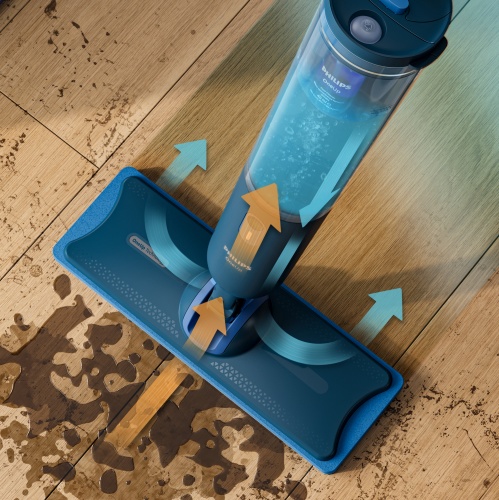 Philips OneUp XV1882/10 1X Replaceable Mop Pads, Blue