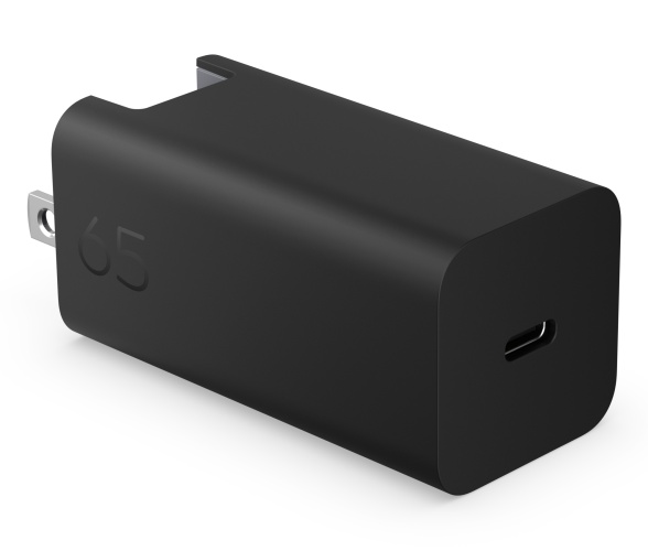 HP C90CKUT Laptop Charger 65W GaN, USB-C, EU, Black