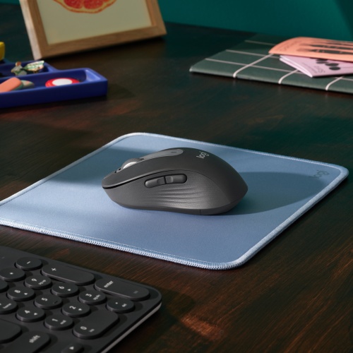 Logitech Signature M650 Wireless Mouse RF Wireless+Bluetooth Optical 4000 DPI, Graphite