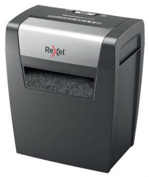 Rexel Momentum X308 Paper Shredder Particle-cut shredding 5x42mm P-3 15L, Grey/Black