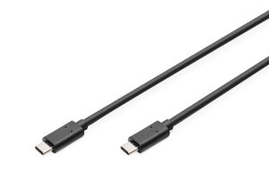 Digitus AK-300138-030-S USB-C Cable, USB-C 2.0 Male į USB-C 2.0 Male, 3 m, Black