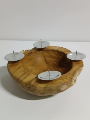 Ecost Customer Return Ambientehome Advent wreath Advent bowl round approximately 20-25 cm