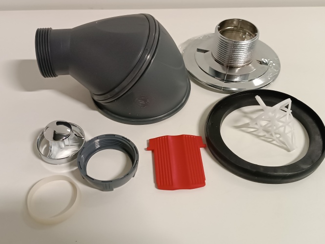 Ecost customer return Wirquin James 34230004 Shower Plughole/Can be Fitted into Numerous Positions/D