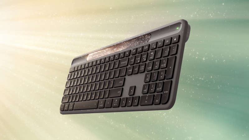 Logitech Signature Slim Solar+ K980 Wireless Keyboard, RF Wireless+Bluetooth, US Int, Graphite