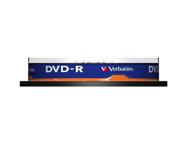 Verbatim 43523 DVD-R AZO 4.7GB 16X Matt Silver Surface Discs (10 pcs/Pack)