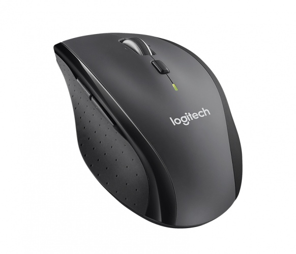 Logitech Marathon M705 Wireless Mouse, RF Wireless, 1000 DPI, Black/Grey